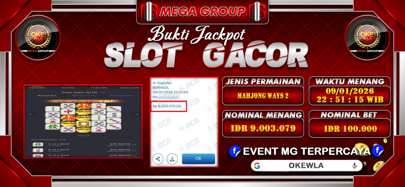 Bukti JP situs Okewla hari Sabtu, 10 Januari 2026